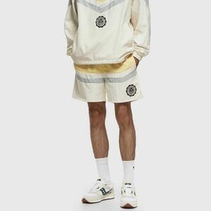 Honor the Gift Men’s Brushed Poly Track Shorts Yellow and White Size M NWT